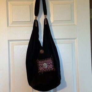Black cloth bag, made by Thai hill tribes